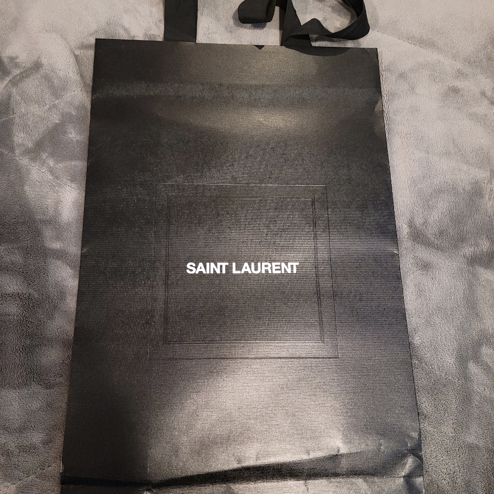 Saint Laurent paper shopper